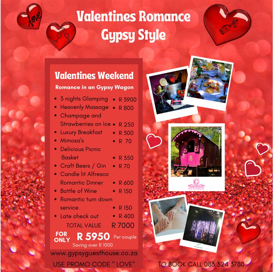 Valentines Day Getaway Special - Gypsy Guesthouse